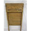 Image 5 : Antique WashBoard with Rare Brass Scrubber