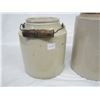 Image 2 : 2 Antique Crocks One Open Crock and One Jug