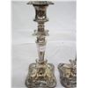 Image 3 : Matching Pair of Candlesticks Silver Plated 10 inches Tall