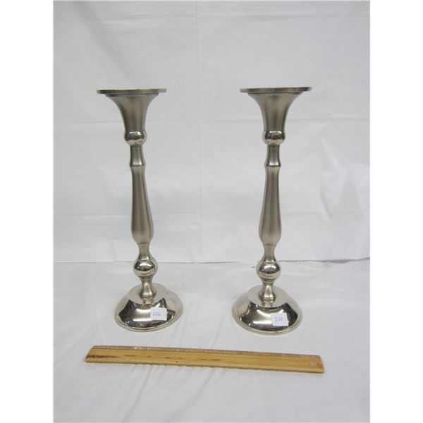 Pair of Large Candlesticks 13 inches High