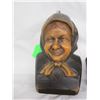 Image 2 : 2 Vintage Wax Wall  Hangings Old Man and Old Woman
