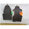 Image 4 : 2 Vintage Wax Wall  Hangings Old Man and Old Woman