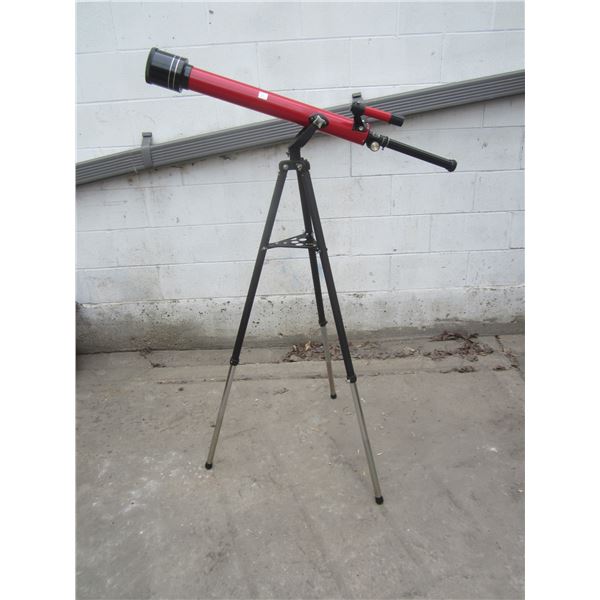 Large Vintage 1970'S Tasco Telescope with Original Box 50 inches Tall 3 feet long Telescope