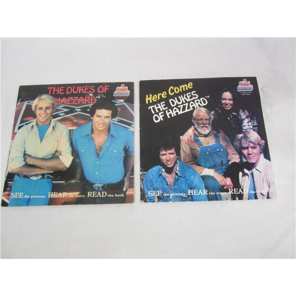2 Original 1983 The Dukes of Hazzard 45 RPM Storybook Records