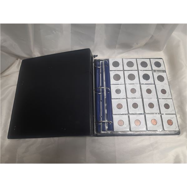 Junior Collector Binder. (It includes Large Cents, Small Cents, 25 Cents Shinplaster, One, Two, Five