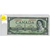 Image 1 : 1954 Canadian One Dollar.