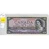 Image 1 : 1954 Canadian Ten Dollar.