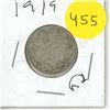 Image 1 : 1919 Canadian 25 Cents Coin.