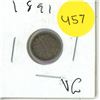 Image 1 : 1891 Canadian 5 Cents Coin.