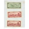Image 2 : 1954 Canadian One and (2) Two Dollar.