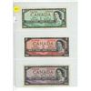 Image 1 : 1954 Canadian One, Two and Ten Dollar.