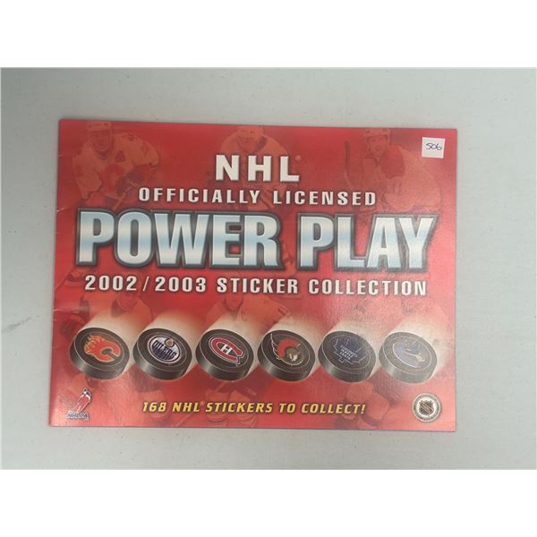 2002/2003 NHL Powerplay Sticker Collection - Complete