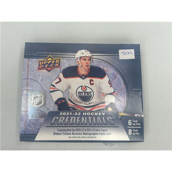 2021-22 Upper Deck Credentials - Hockey Cards