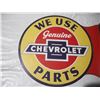 Image 2 : Reproduction Genuine Chevrolet Parts Metal Frame Sign. (13.5 Inch Long)