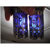 Image 3 : Lazy Susan with Cobalt Blue Silver Plated Elegance Salt and Pepper.