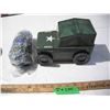 Image 1 : 2021 Army Jeep Tin Car with Puzzle.