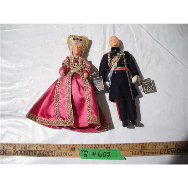 (2) Peggy Nisbet Dolls. (Made in England)