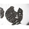 Image 3 : Cast Iron Rooster Design Trivets.