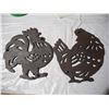 Image 4 : Cast Iron Rooster Design Trivets.