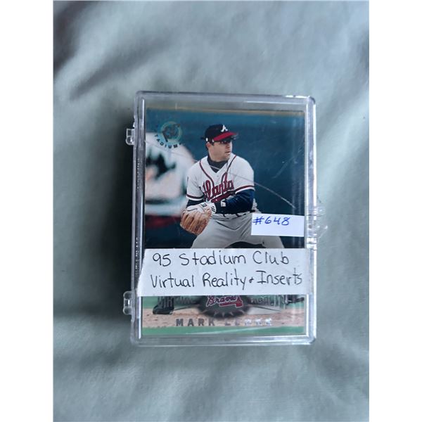 1995 Stadium Club Virtual Reality and Insert Cards