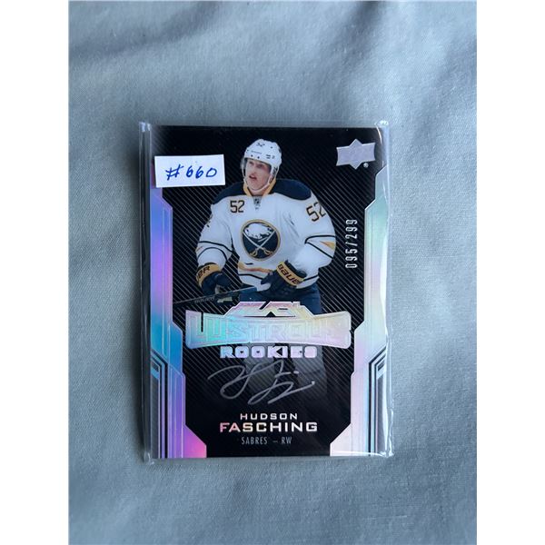 Hudson Fasching - Autographed Rookie Card