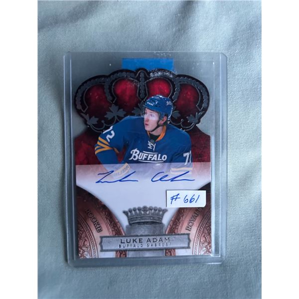Luke Adam - Autographed Rookie Card