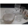 Image 3 : (2) Calgary Shot Glasses, Clear Cream and Sugar.