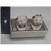 Image 2 : Vintage Ukranian Pigs in a Trough Salt and Pepper Shakers.