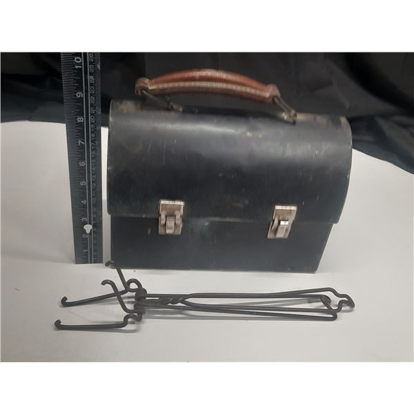 Rare Grabbing Tool Black Smith Tool ? With Metal Box.