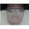 Image 3 : Planters Salted Peanut Pink Depression Glass Jar.
