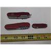 Image 1 : Lot Of Three (3) Swiss Pocket Knives