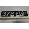 Image 1 : European License Plate