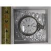 Image 2 : Pocket Watch - American Waltham - Silver Old - Serial # 7755603