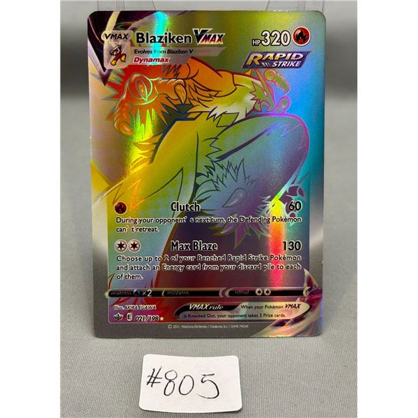 Pokemon Blaziken VMax #021/198 Mint Rainbow Card Holo (Cannot Verify Authenticity) - Schmalz Auctions Pokemon Blaziken VMax #021/198 Mint Rainbow Card Holo (Cannot Verify Authenticity) - Schmalz Auctions