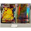 Image 1 : Pokemon Pikachu VMax & Raichu GX-HP Holo Rainbow Cards (Cannot Verify Authenticity)