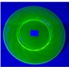 Image 2 : Antique late 1890's Uranium Glass Swirl 7¼" Salad Plate