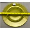 Image 6 : 2x Antique late 1890's Uranium Glass Deep 8⅜" Dinner Plates