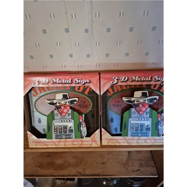 2 - 3D Metal Signs