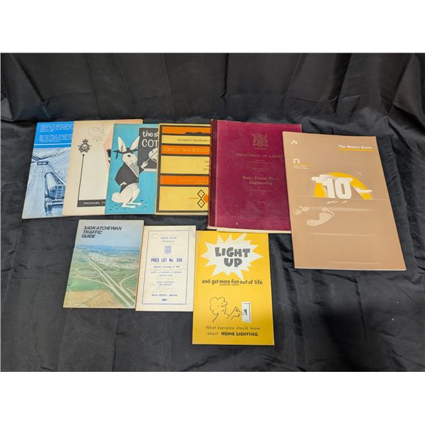 Lot collection of Vintage MISC. Information Books