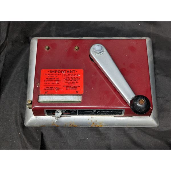 Vintage Premium SUPERMATIC Cigarette Making Machine CAN PAT 643473