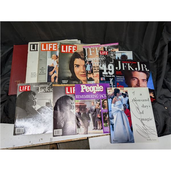 Collection of Vintage "Life" Magazine (JFK Memorial Books and Magazines)