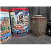 Image 5 : (3) Vintage Carmel Corn Tins (3) Vintage Tea Tins