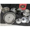 Image 2 : Collection of pots, pans, and lids w/ Manuel