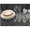 Image 7 : Collection of Shot glass, Wine Glasses, Plates, Mugs, and etc.)