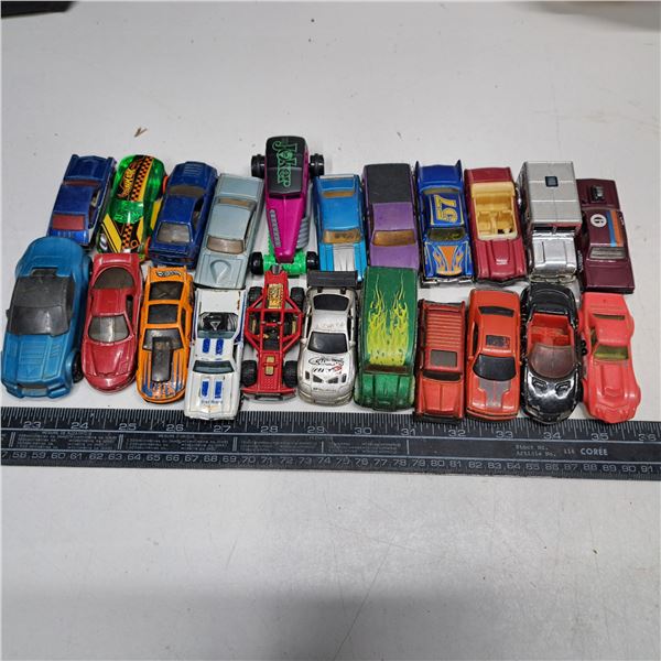 lot of 22 Hot Wheels cars