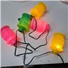 Image 1 : String of plastic paper lantern styled patio lights
