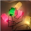 Image 2 : String of plastic paper lantern styled patio lights