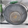 Image 3 : Galvinized buckets with wooden handle 12" H