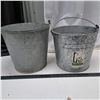 Image 1 : Galvinized buckets- 12" H