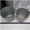 Image 2 : Galvinized buckets- 12" H